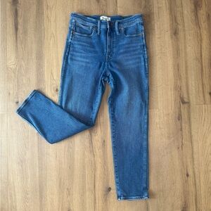 Madewell Medium Wash Blue Stovepipe Jeans Sz 28